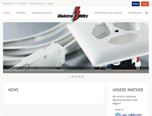 Tablet Screenshot of elektro-blitz.ch